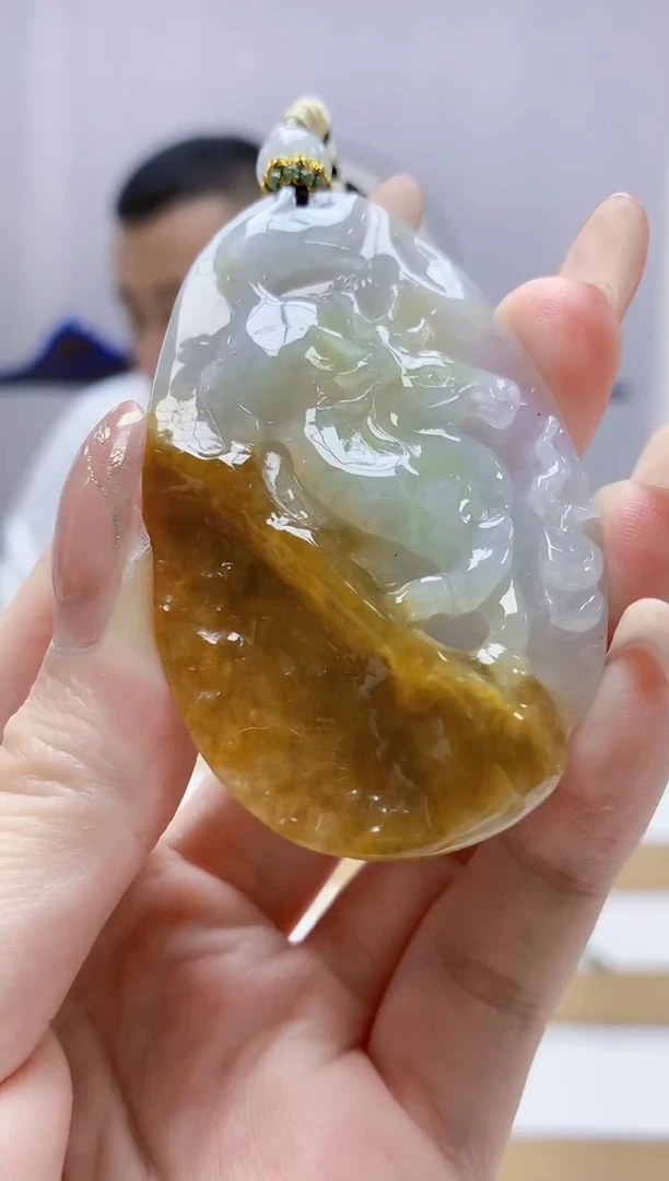 未镶嵌定制翡翠4898jw-毛货挂件36