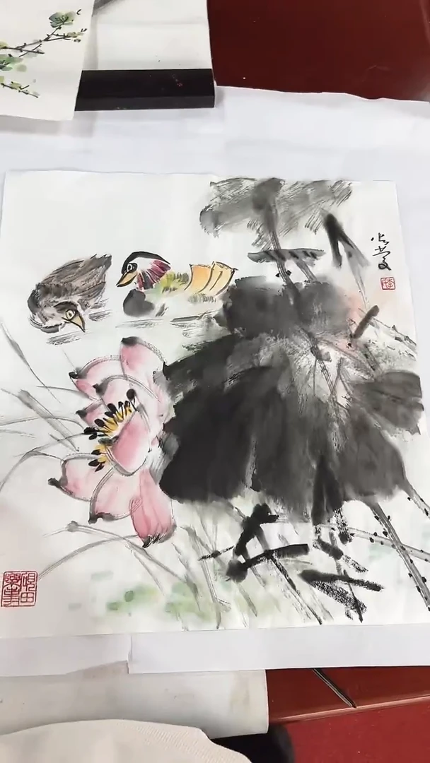 国画李火庆/国画/花鸟