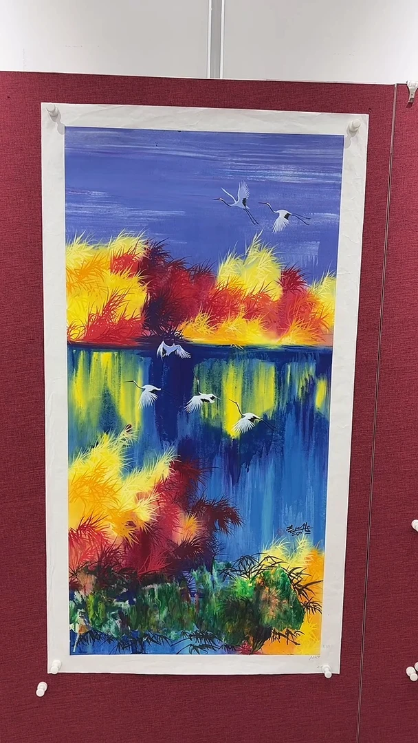 国画用****7赵燮绘画8pc仙鹤画集作品