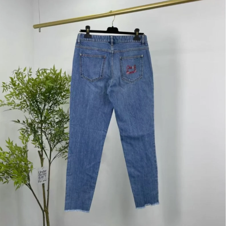 未使用 Chanel/香奈儿 香奈儿菲董联名款牛仔裤 蓝色/36