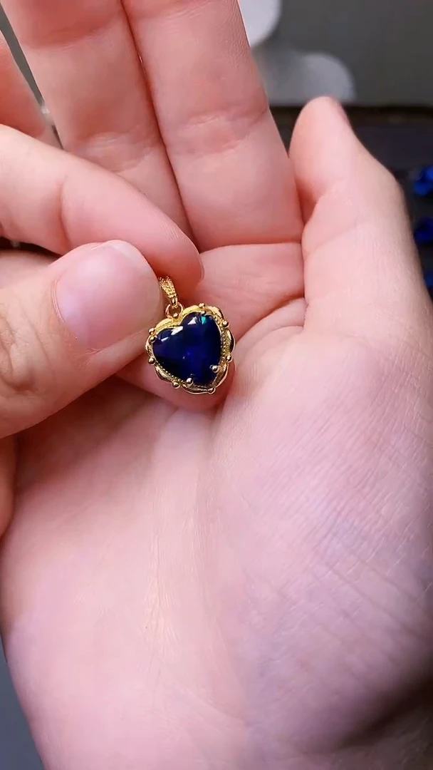 颈饰蓝宝石银S925镶嵌156