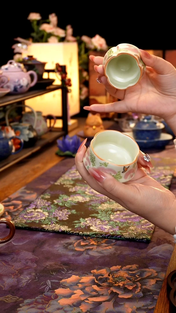 合欢花对杯···············