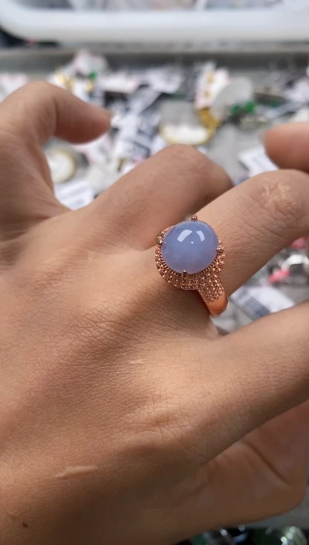 未镶嵌戒指翡翠555---10