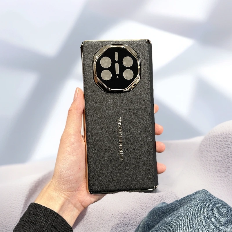 【中轴后壳】适用华为mateX5手机壳X3电镀素皮秒变XT镜头精孔防摔套