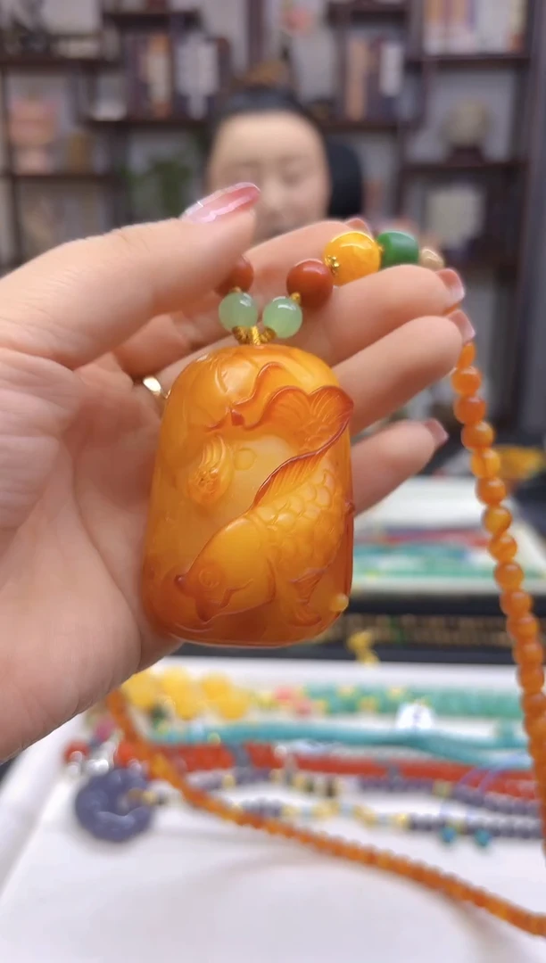 【闪购商品】蜜蜡毛衣链未镶嵌M178