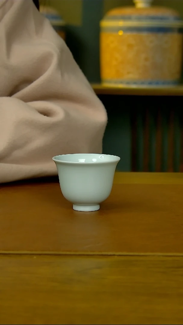 【闪购商品】陶瓷纯白胎铃铛杯（柴窑）