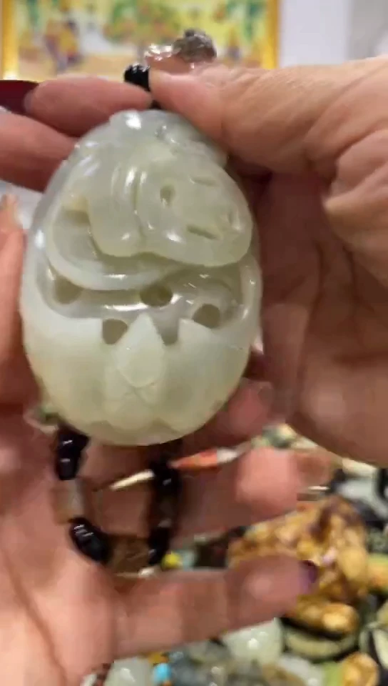 未镶嵌岫玉手把