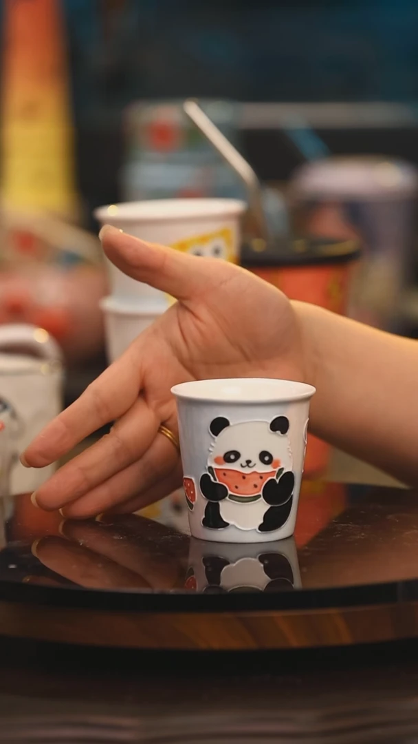 【闪购商品】杯子景德镇设计师釉下彩绘陶瓷