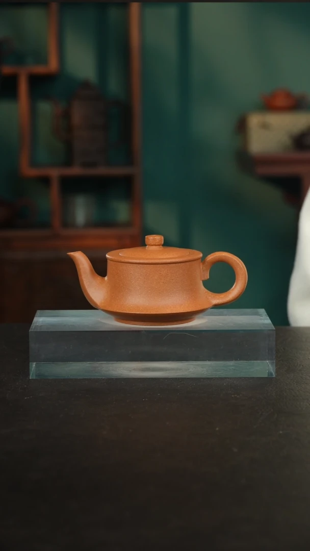 【闪购商品】紫砂茶壶10冷金黄曲壶