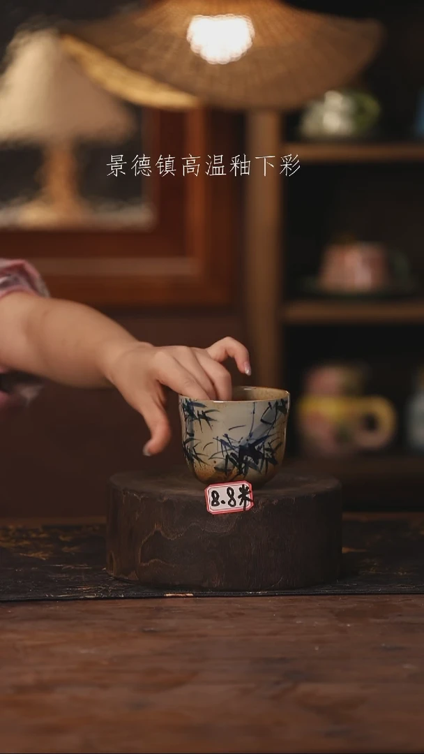 陶瓷景德镇高温釉下手绘陶瓷188