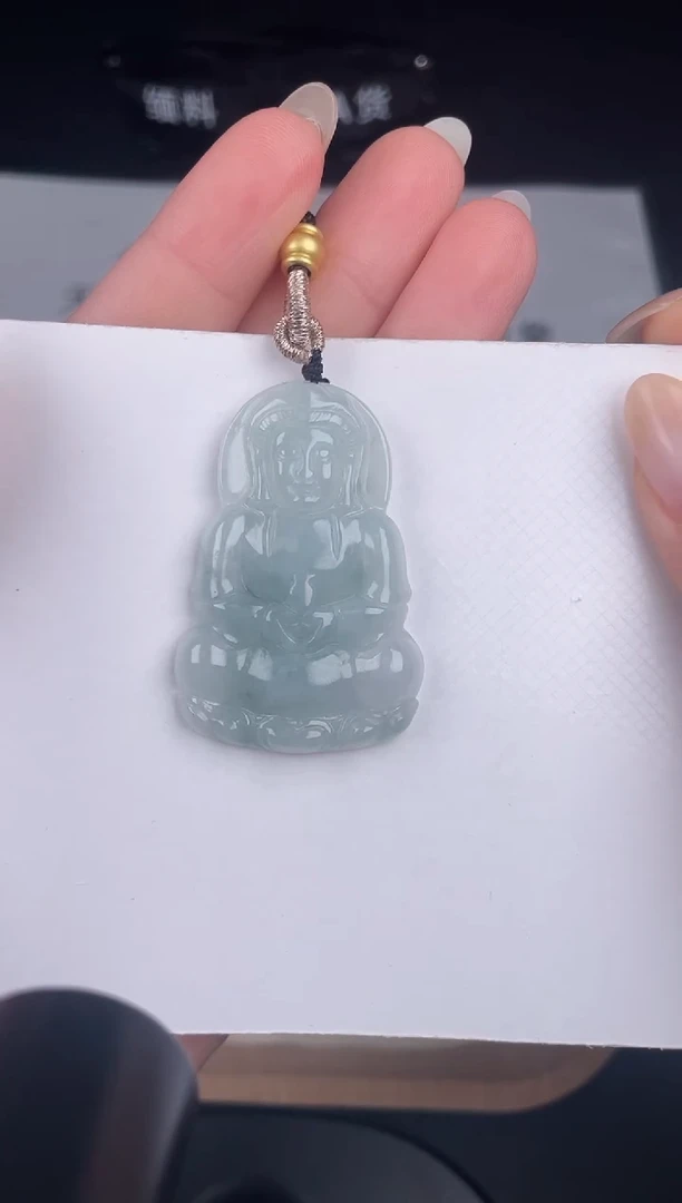 颈饰未镶嵌翡翠ZA031-11小观音+孤品+送同款绳子