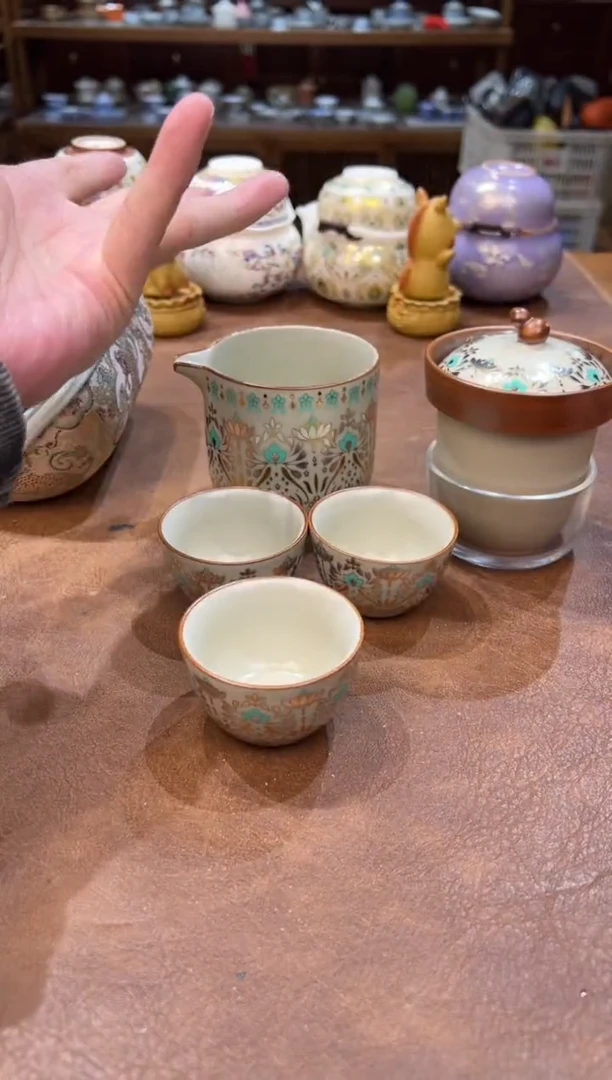 真的很便宜会开片的旅行茶具`