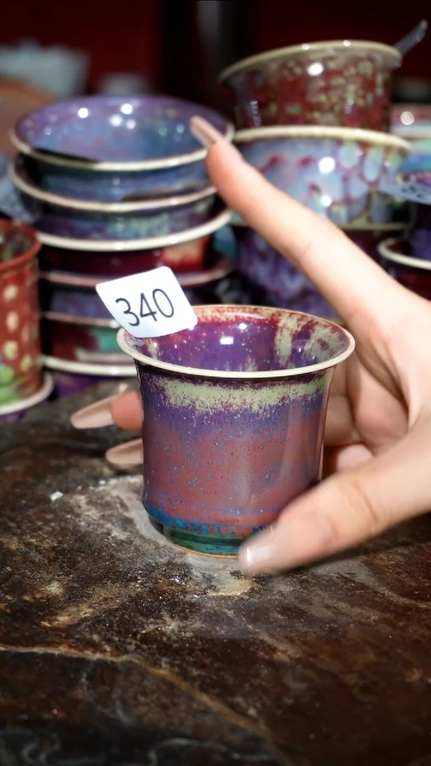 摆件精品窑变钧瓷茶器