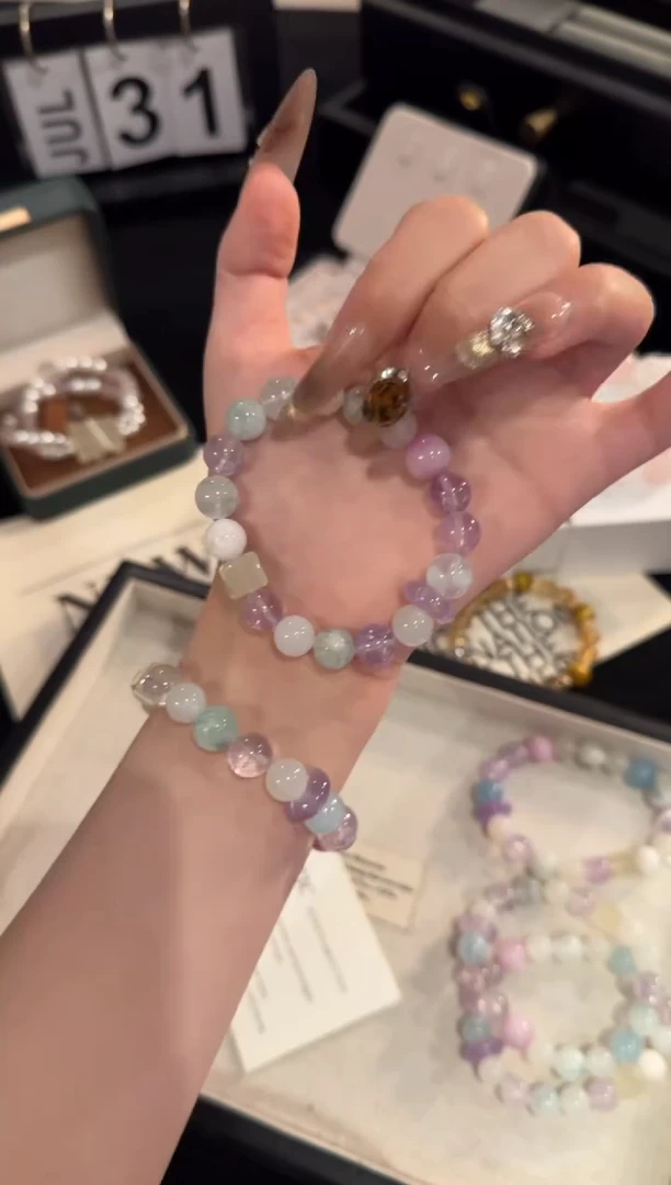 水晶手链合金多宝x2085