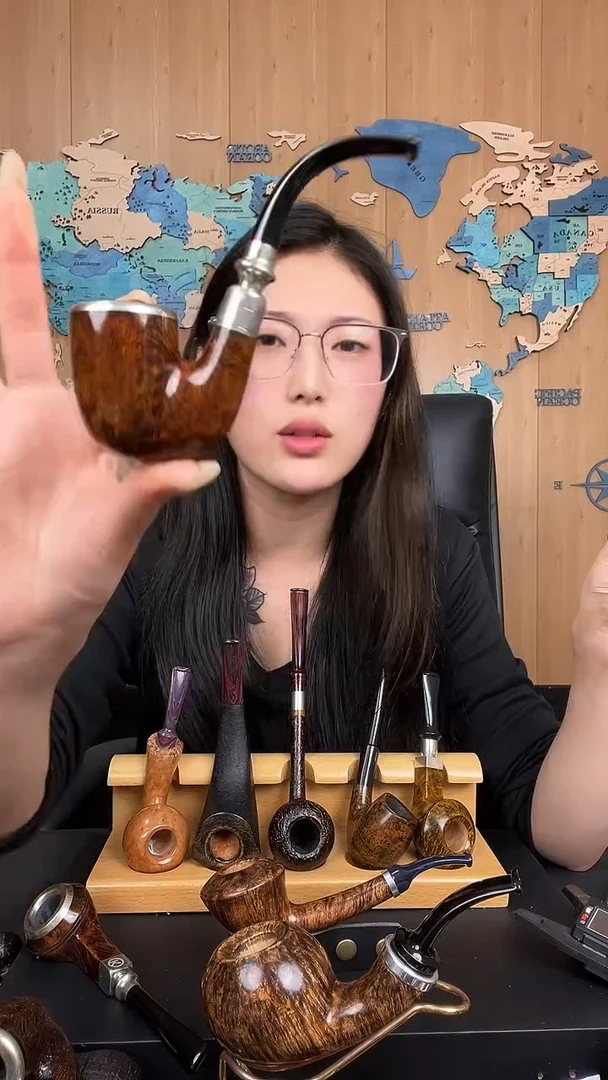 香榧木我****。纯手工意大利石楠木烟斗