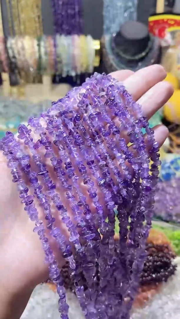 未镶嵌珠宝半成品水晶小紫水晶