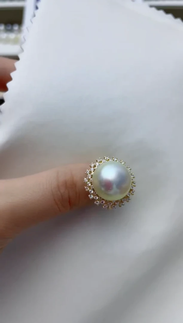 【闪购商品】海水珍珠戒指银S925镶嵌A183