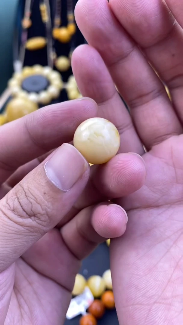 未镶嵌琥珀裸石蜜蜡.5/16mm