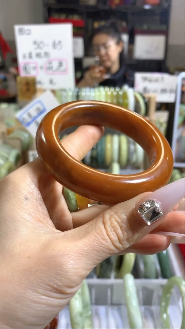 未镶嵌岫玉手镯44 56+