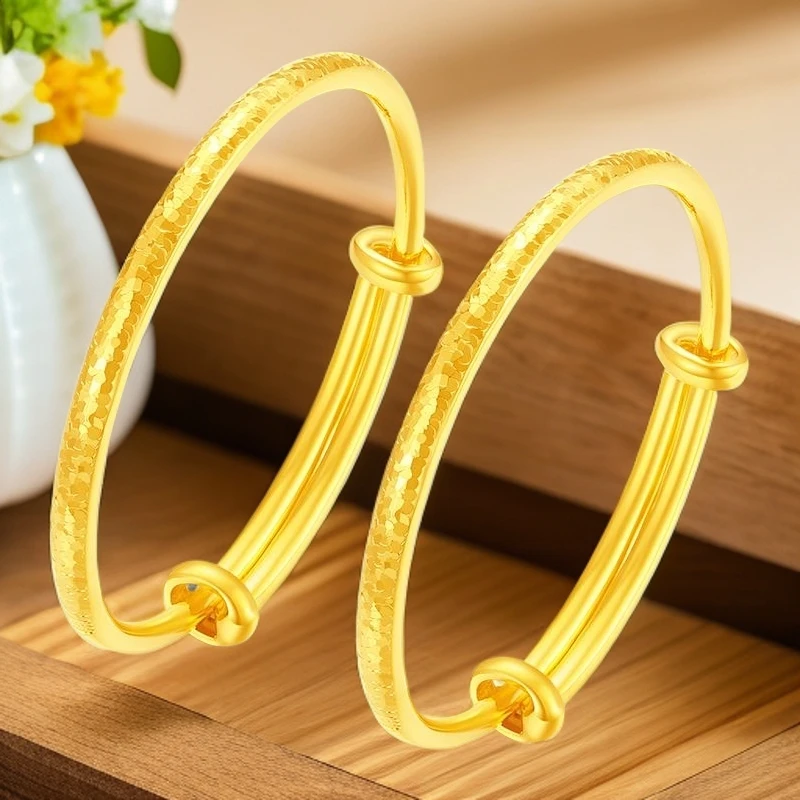 足银手镯 【金牌主播专享】足银碎碎冰宝宝手镯YSZ486