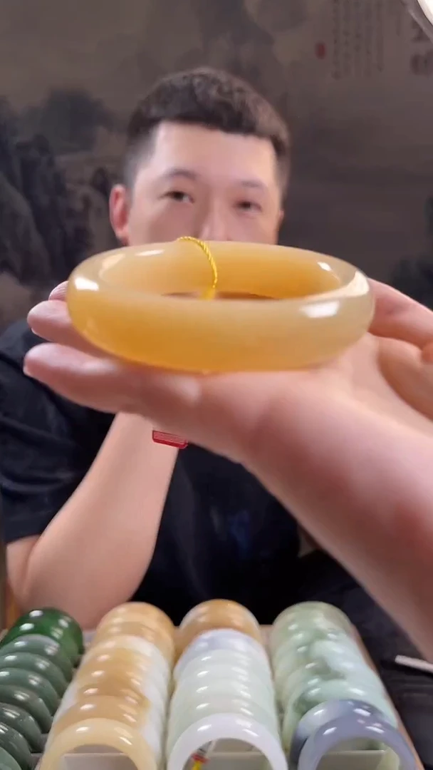 未镶嵌手镯和田玉58+圈口5203