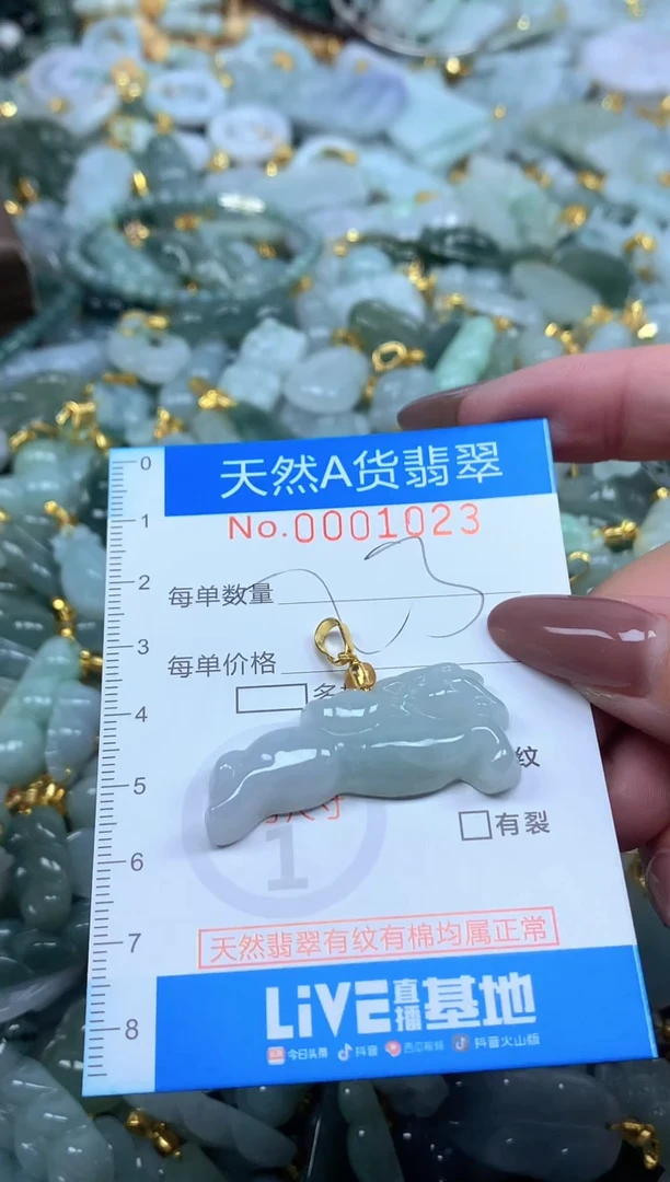 颈饰未镶嵌翡翠净货挂件-1023