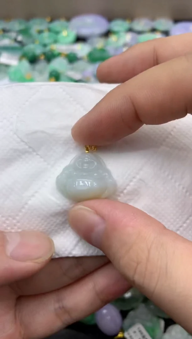 颈饰未镶嵌翡翠天然缅甸翡翠A货
