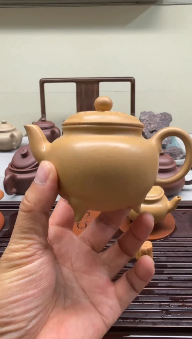 茶壶紫砂C**8180CC本绿半手大彬