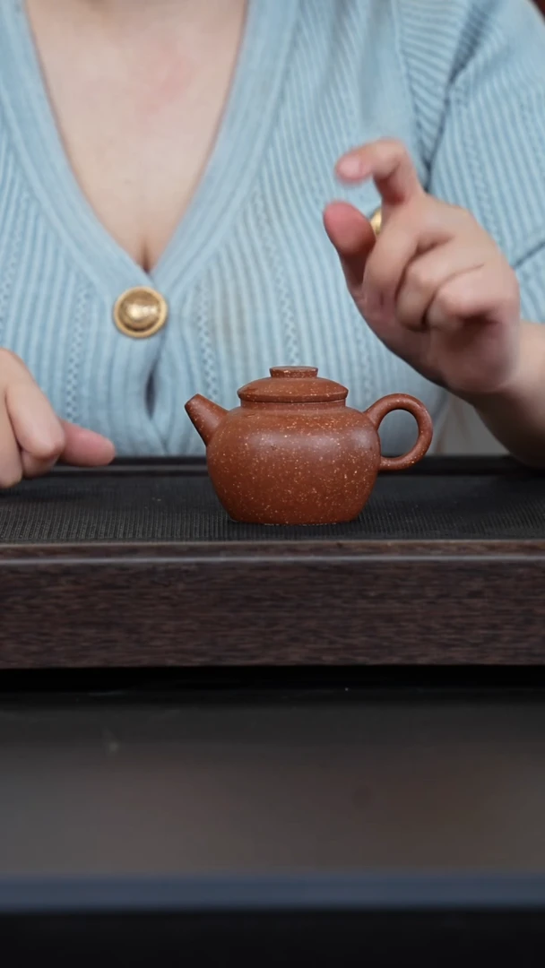 【闪购商品】紫砂茶壶花块桃花泥巨轮珠