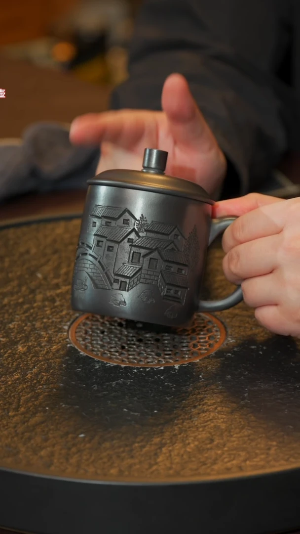茶杯紫砂紫砂石黄盖杯+fxj 0520026210 葫芦