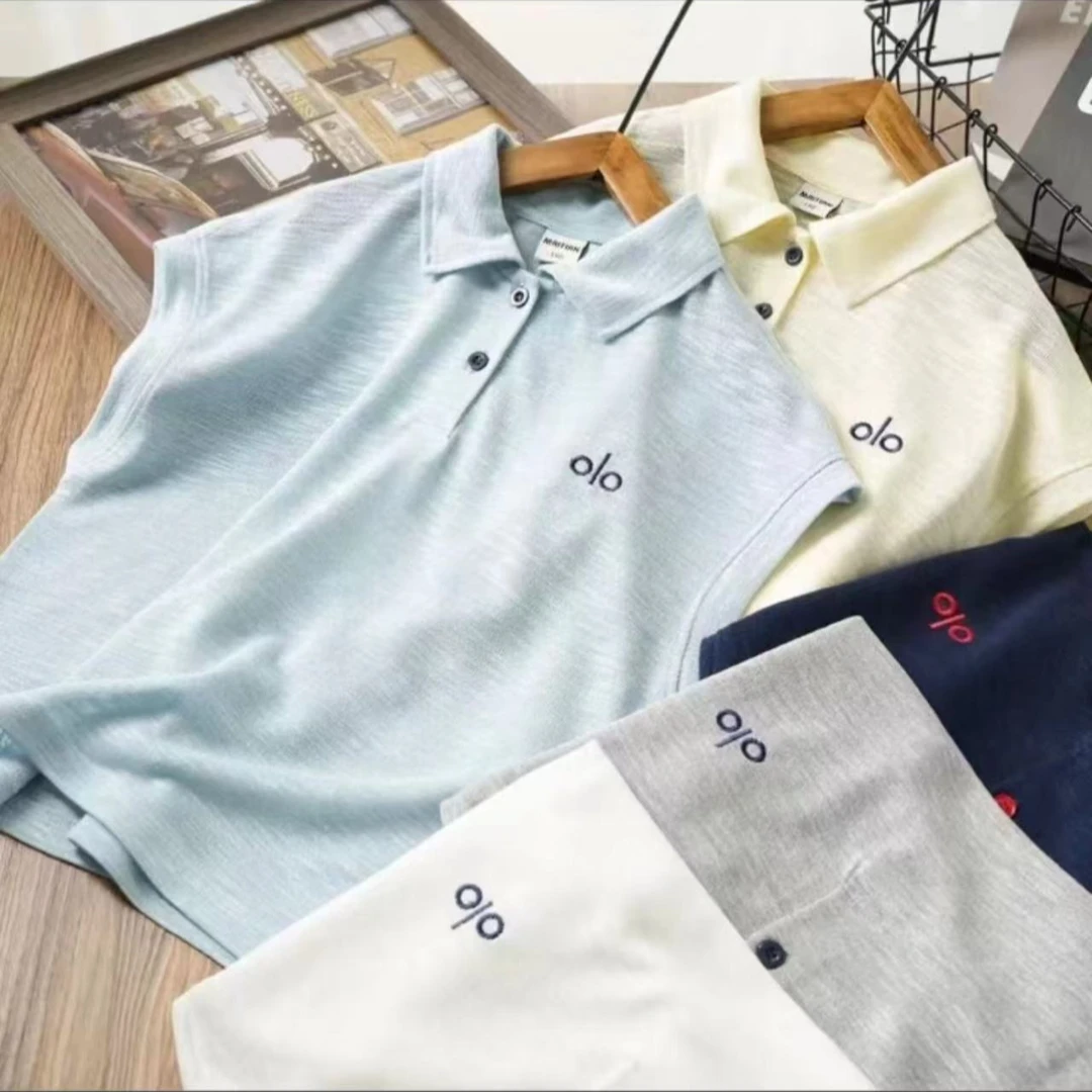 轻薄透气夏季中大童无袖Polo衫开领冰凉感时尚T恤00200