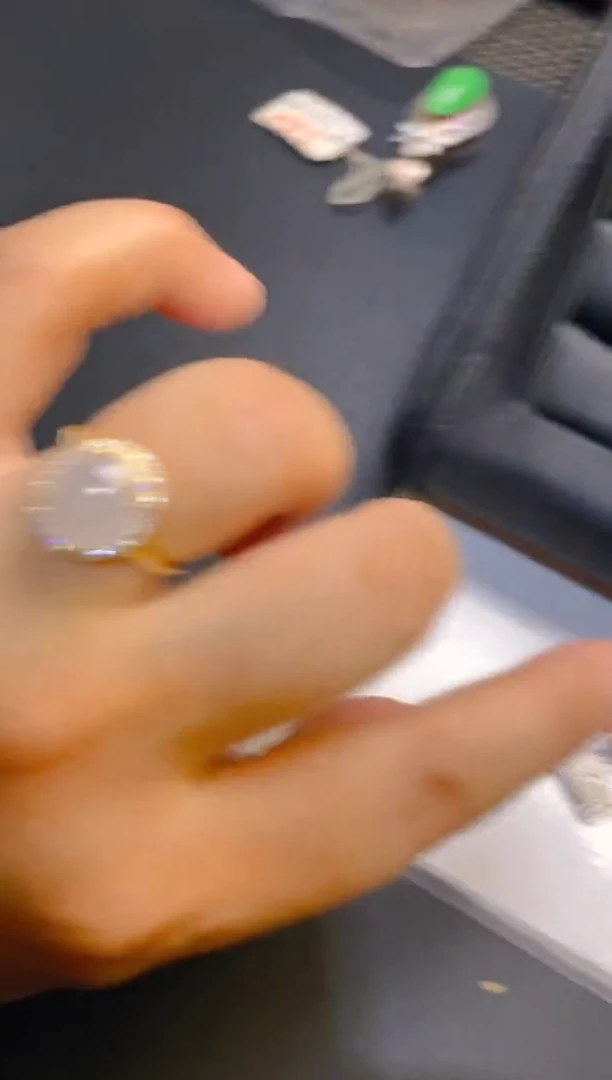 翡翠银S925镶嵌耳饰天然
