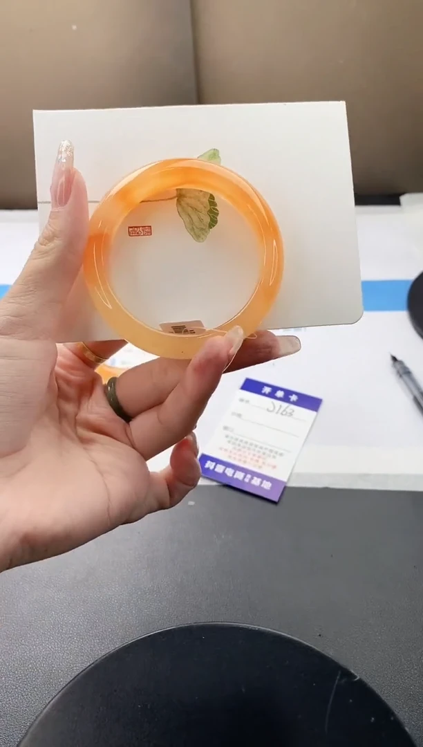 未镶嵌手镯石英质玉j163-HB多样性发货52+