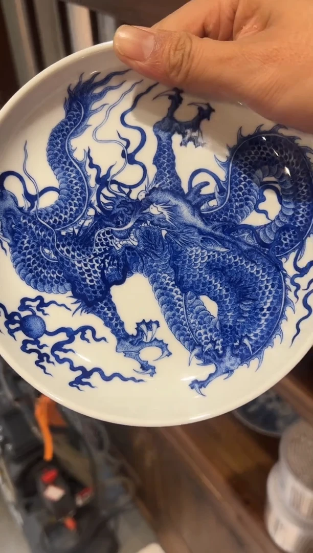 【闪购商品】006小王严选方老师作青花龙纹画片壶承