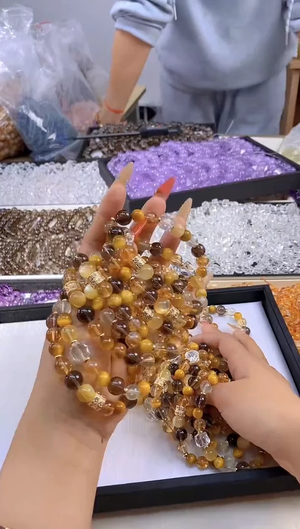 【闪购商品】水晶手串合金027/多样性发其一/卡