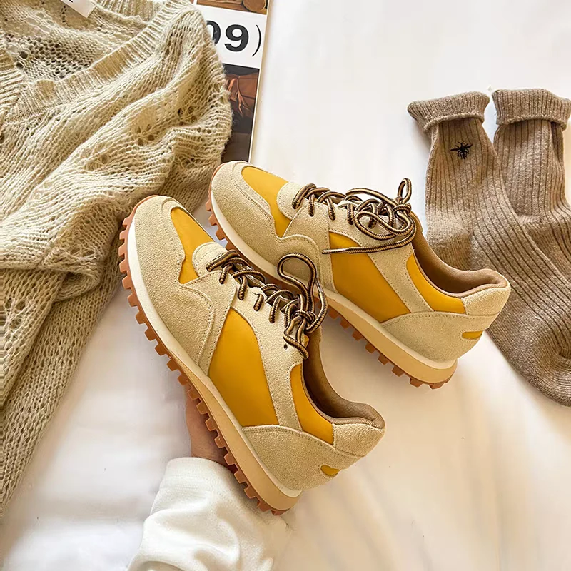 【十六号】艾模儿~芭蕾风德训鞋女2025早秋软底阿甘板鞋9600-1192