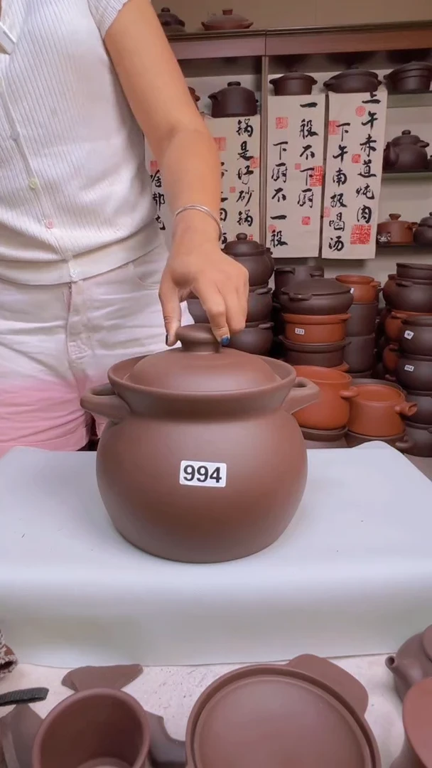 宜兴紫砂3.5升大肚煲高端款994