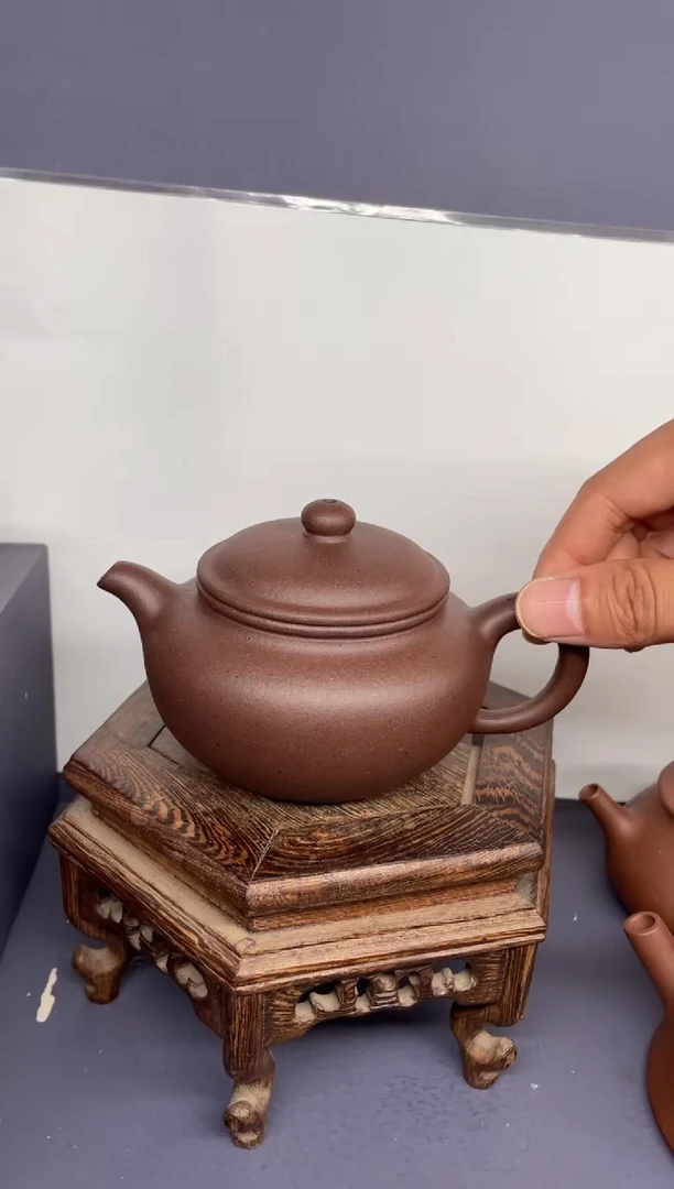 茶壶紫砂紫泥永福莲子