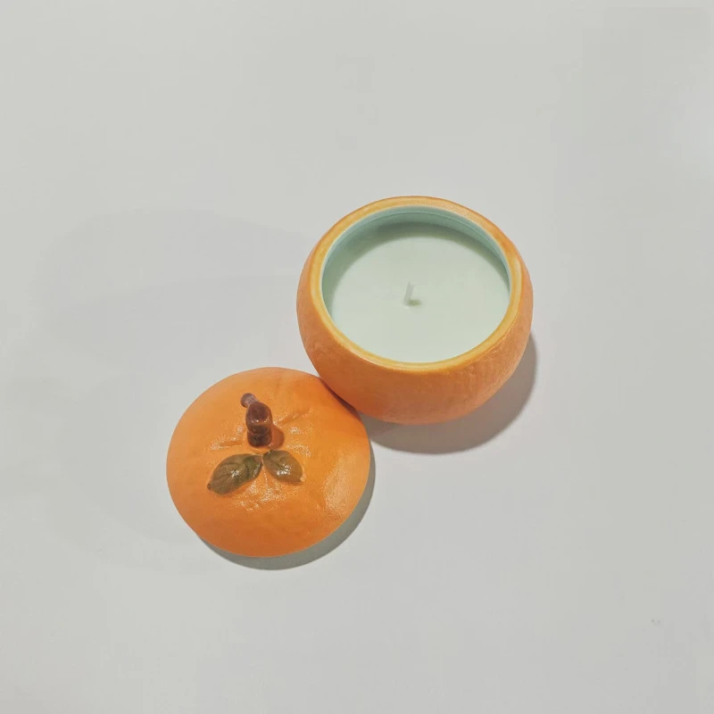 精美橘子香薰蜡烛
