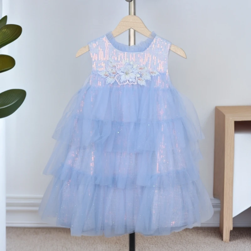 F10-622才春秋女童蓬蓬纱连衣裙(80911)