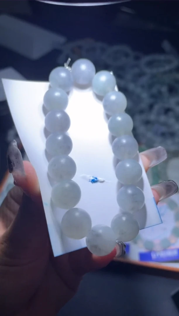 定制翡翠未镶嵌天然缅甸A货翡翠手串6