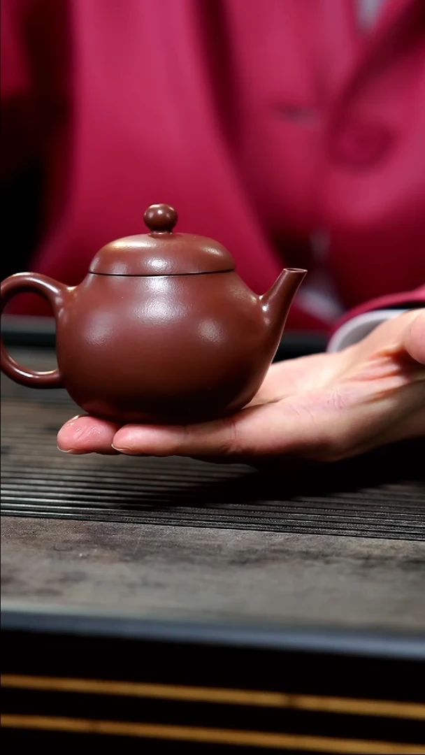 【闪购商品】紫砂茶壶微瑕全手工红皮龙明式高梨150cc