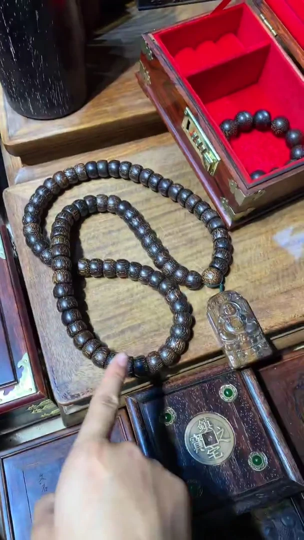 木碗珠脖挂和2.0单圈手持带盒子