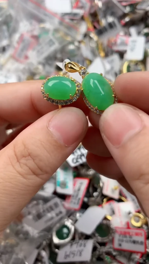 银S925镶嵌戒指翡翠111    8