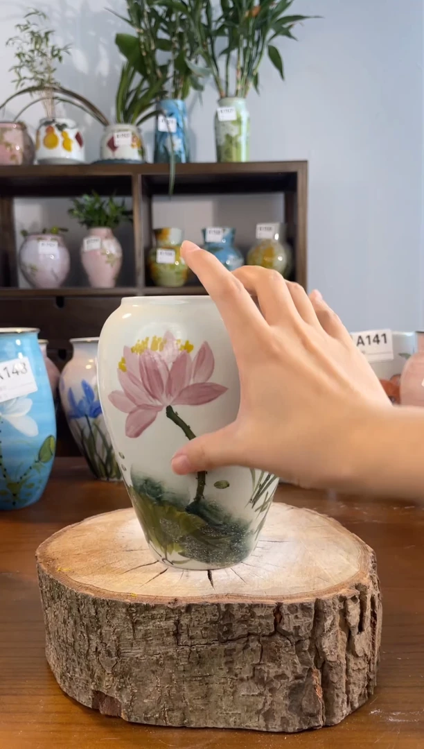 瓶景德镇手绘陶瓷花瓶