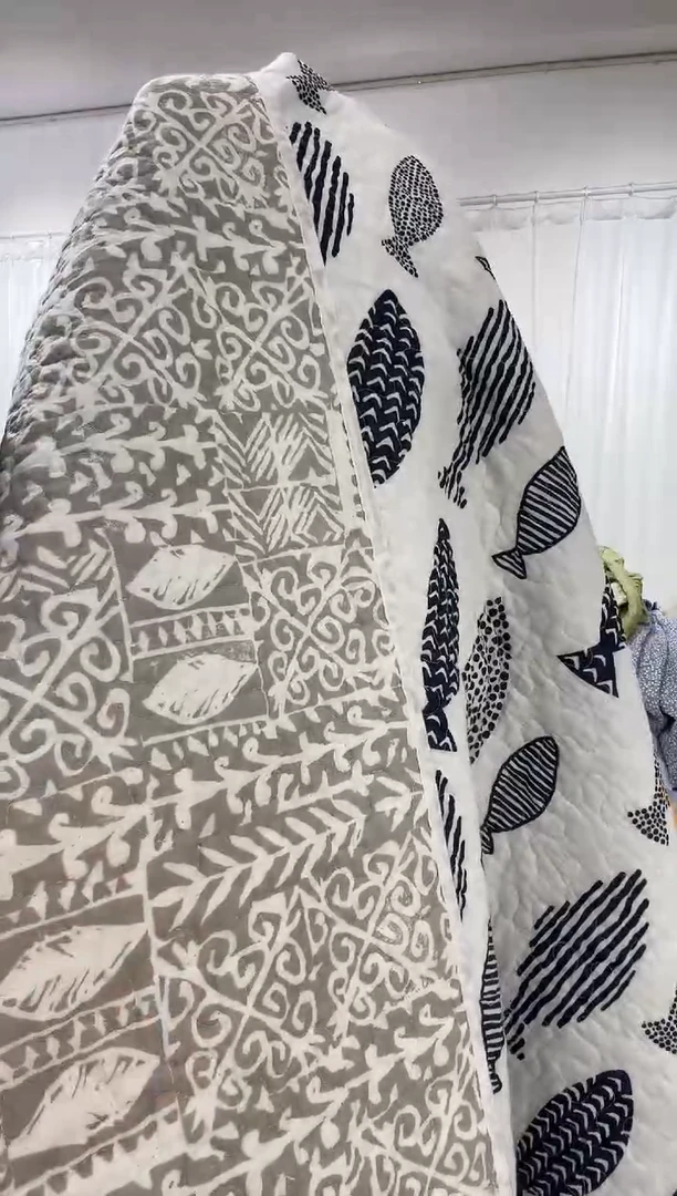 棉200*230纯棉床盖68号染色瑕疵