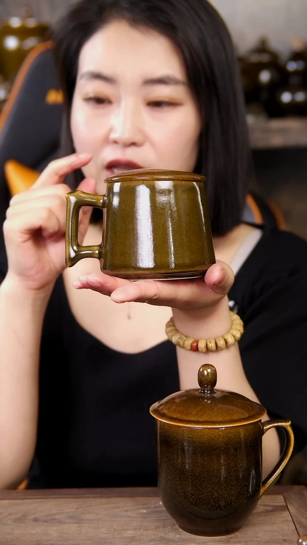 鳝鱼黄色的办公杯350cc