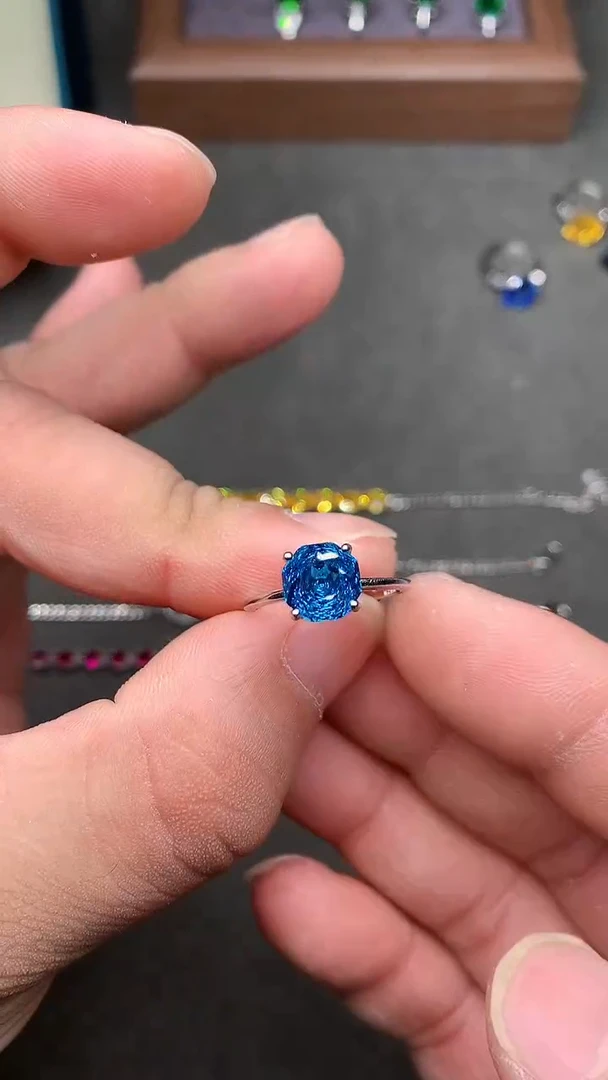 【闪购商品】托帕石戒指银S925镶嵌.......