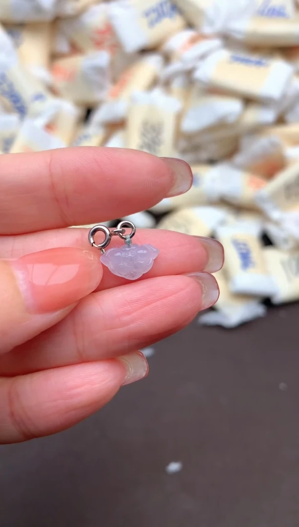 翡翠挂件银S925镶嵌一