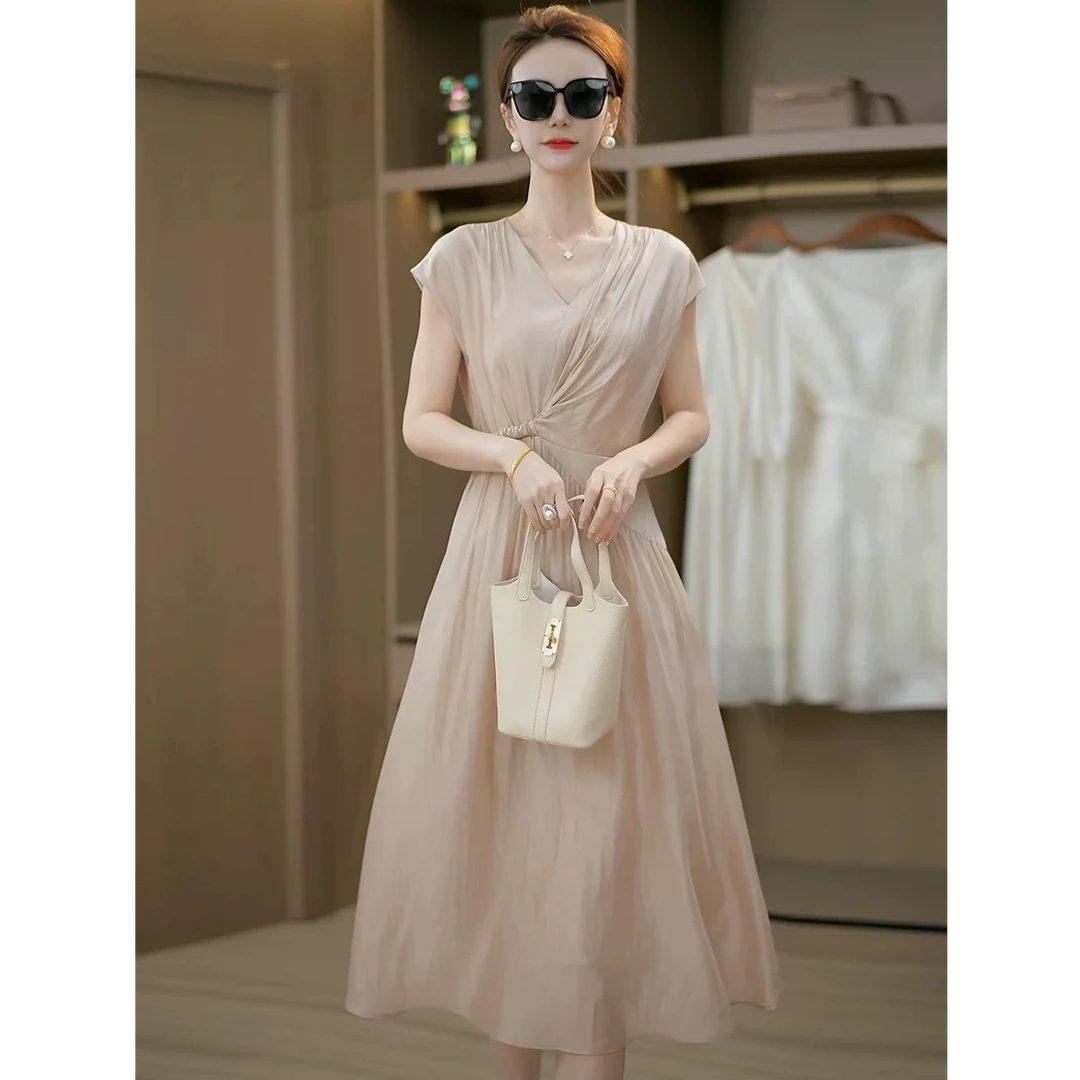 （赠送运费险）无袖连衣裙女装夏季2025款轻奢高级感气质裙子A5167